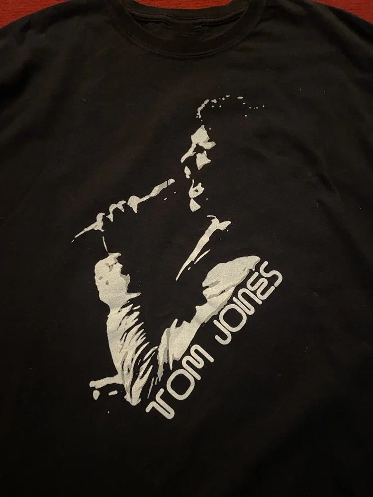 Novo love me esta noite tom jones preto camiseta algodão unisex S-5XL