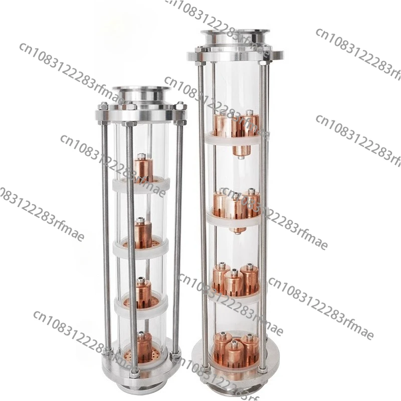 3inch(76mm)OD91mm Distiller Glass Column For Distillation,4 Floors Homebrew Reflux Tower Accessorues