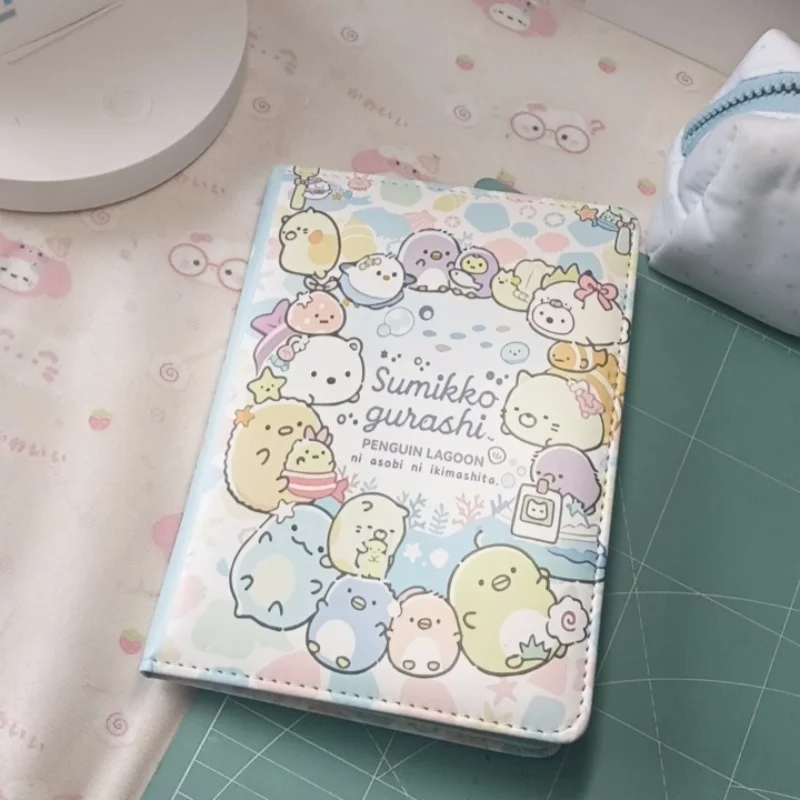 B6 Pu Leather Cover Cartoon Sumikko Gurashi 60 Color Pages Student Quote Notebook Journal Stationery Classmate Birthday Gift