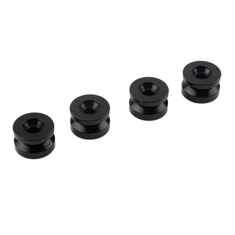 4pcs Universal Motorcycle Rear Luggage Tail Top Box Helmet Trunk Bracket Base Plate Bushing Pad Buckle Spacers