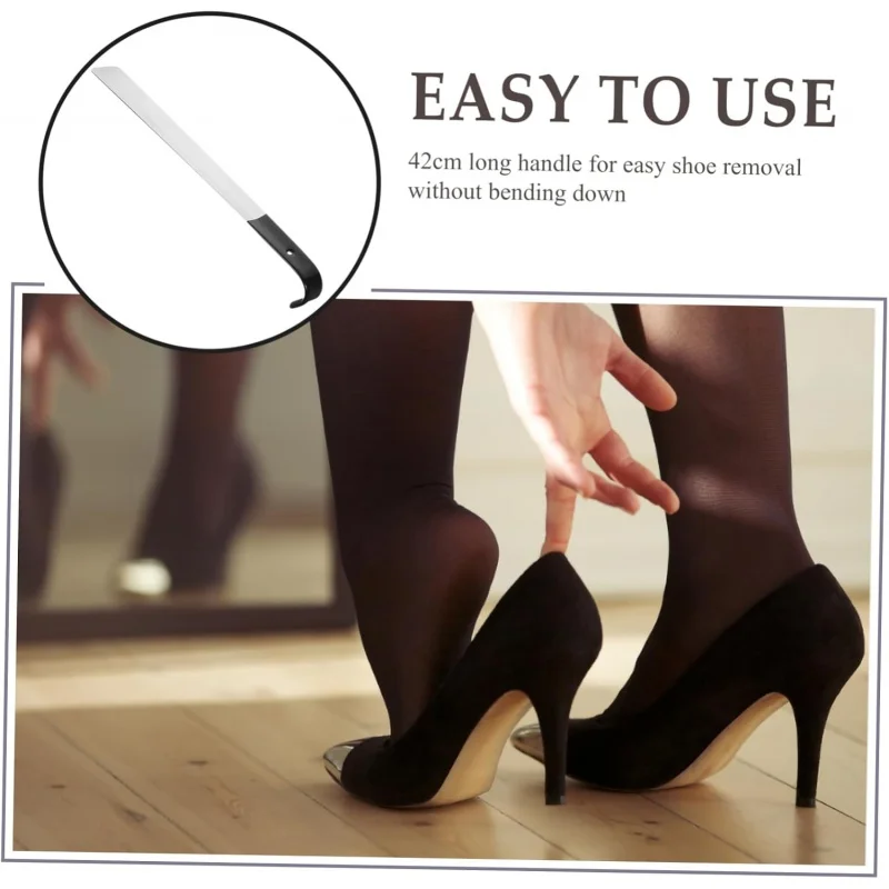 قطعة واحدة من لبيسة الحذاء شديدة التحمل (سمك 1.2/1.5/1.8 مم) مع قبضة جلدية - لكبار السن والرجال والنساء، تناسب جميع الأحذية