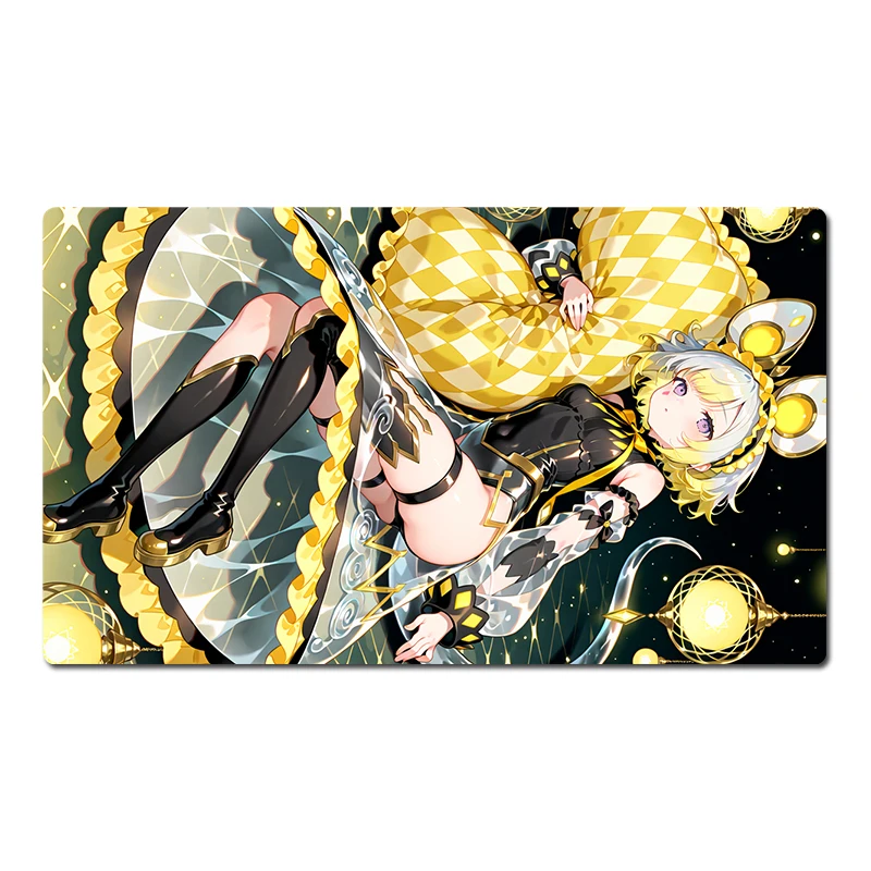 

YuGiOh Girl Playmat Maliss P Dormouse Коллекционный коврик для карточных игр TCG CCG Коврик для мыши Настольный коврик Коврик для мыши Бесплатная сумка 60x35 см