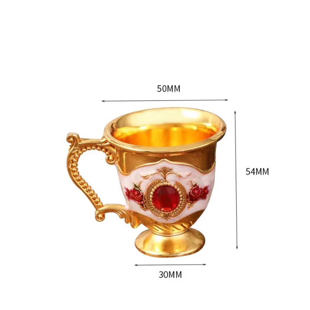 New with Handle Goblet Metal European-style Drinkware Wine Glass