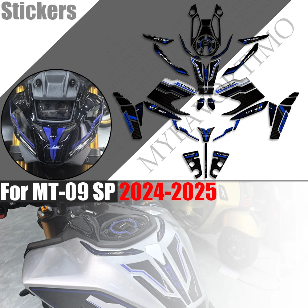 

For MT-09 MT09 SP 2024 2025 Motorcycle Tank Pad TankPad Gas Fuel Oil Protector Stickers Decals Fairing Front Fender MT09