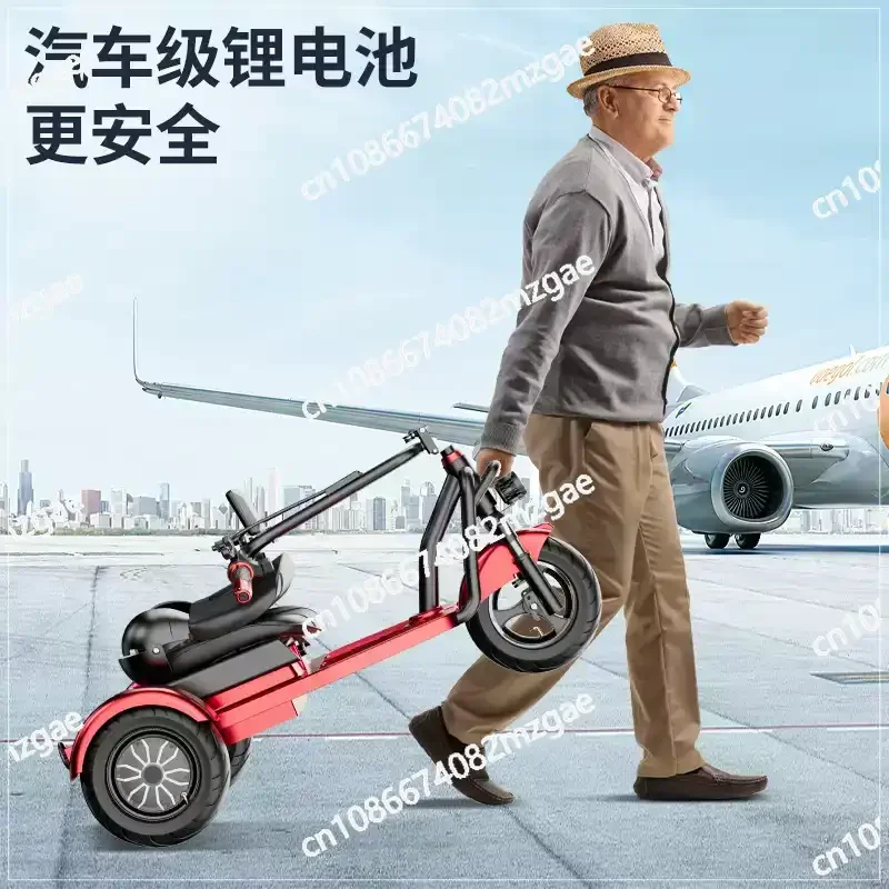 

Family Mobility Scooter Foldable Travel 500w Anti-Theft Preassemble 3 Wheel Adult Electric Scooter For Seniors Battery Removable