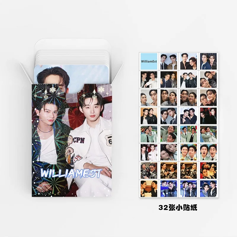 92PCS WilliamEst Thai BL Star CP Photo Cards Set with Stickers - HD Printed Thai Drama Idol LOMO Cards for Lovers ﻿ image 5