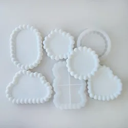 Bubble Resin Tray Molds for DIY Crafts Resin Coaster Molds Silicone Coaster Molds for Gypsum Clay Art Jewelry Tray Home Decor