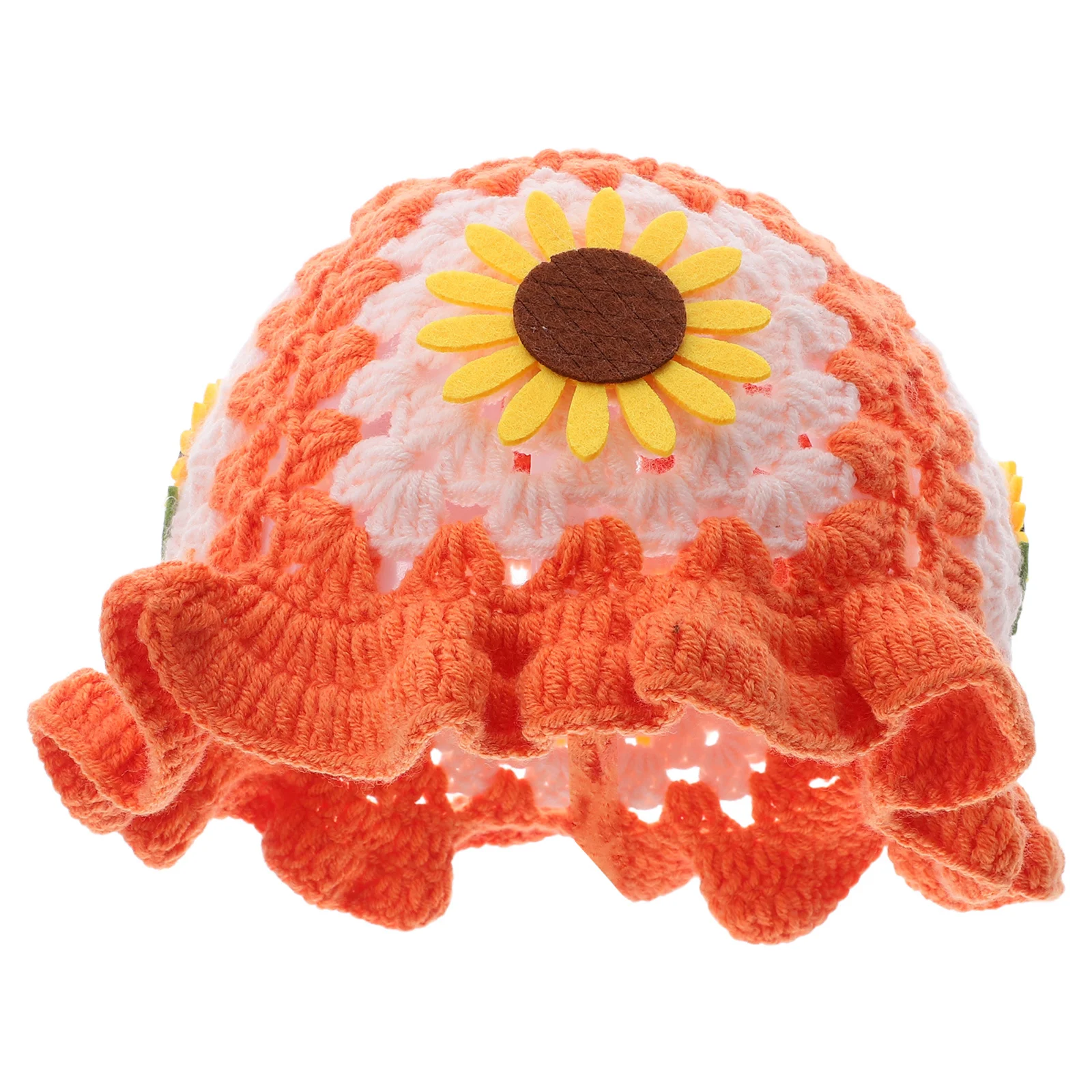 

Bucket Hat Cute Hats for Women Crochet Beret Floral Beanies Crocheted Fisherman's