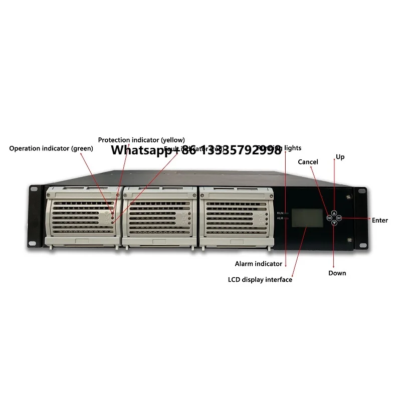 

Rack Mount 24V/48V/110V/220V Reliable Modular Telecom Rectifier Telecom N+1 DC Power Supply System Battery Charger