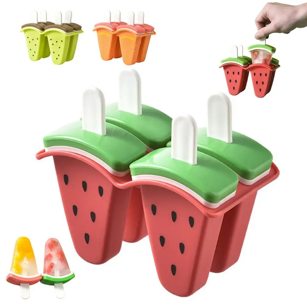 Leak-proof Ice Tray Fruit-shaped Ice Cube Mold Tray Spill-proof Summer Party Ice Maker Easy Release Diy Mold for Picnic Fun