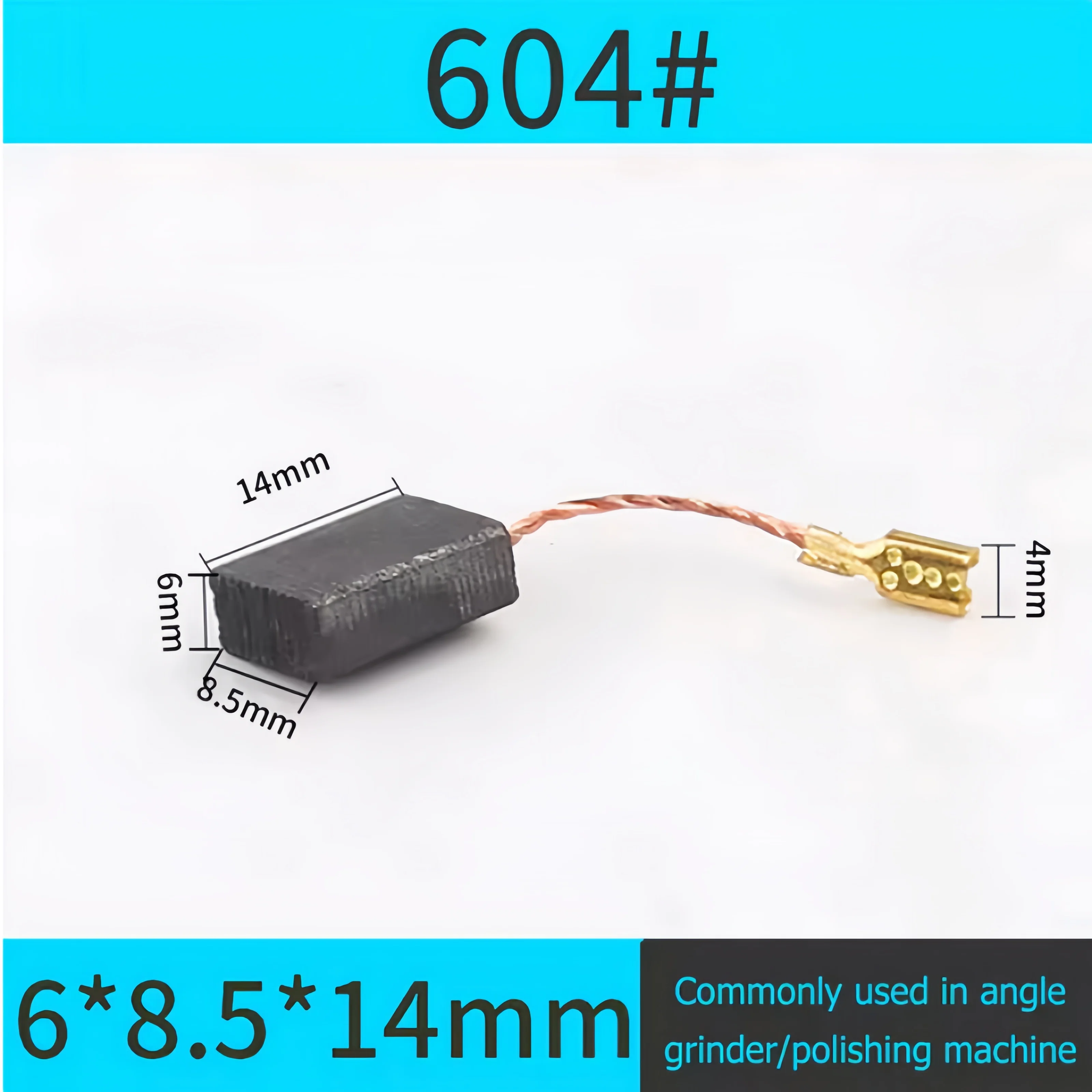 10 قطعة مجموعة فرشاة الكربون المحرك استبدال أجزاء زاوية طاحونة فرشاة الكربون قطع آلة تلميع أداة السلطة الأدوات الكهربائية #3