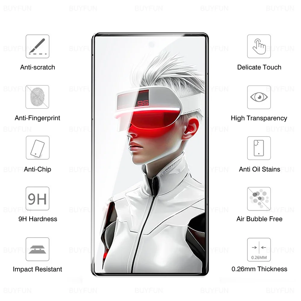 Tempered Glass For ZTE nubia Red Magic 9S Pro+ 5G Screen Protector For ZTE nubia Red Magic 9S Pro Plus 9SProPlus magic9Pro Glass