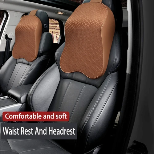 자동차 목 베개 머리 받침대 허리, 3D 메모리 폼 시트 지지대, 여행용 목 받침대, 통기성 자동차 시트 목 보호대 베개 