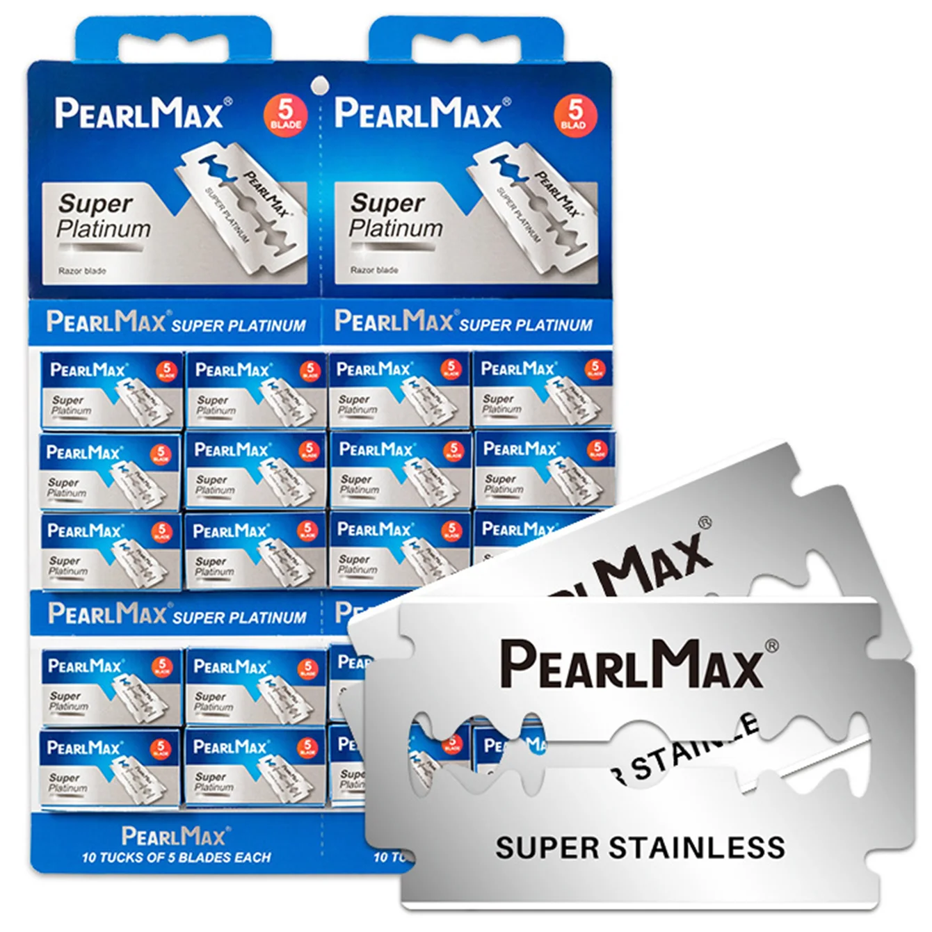 10/50/100Pcs Manual Razor Refill Blades Double-Edged Eyebrow Razor Blade Facial Replacement Blades Stainless Steel Shaver Blade