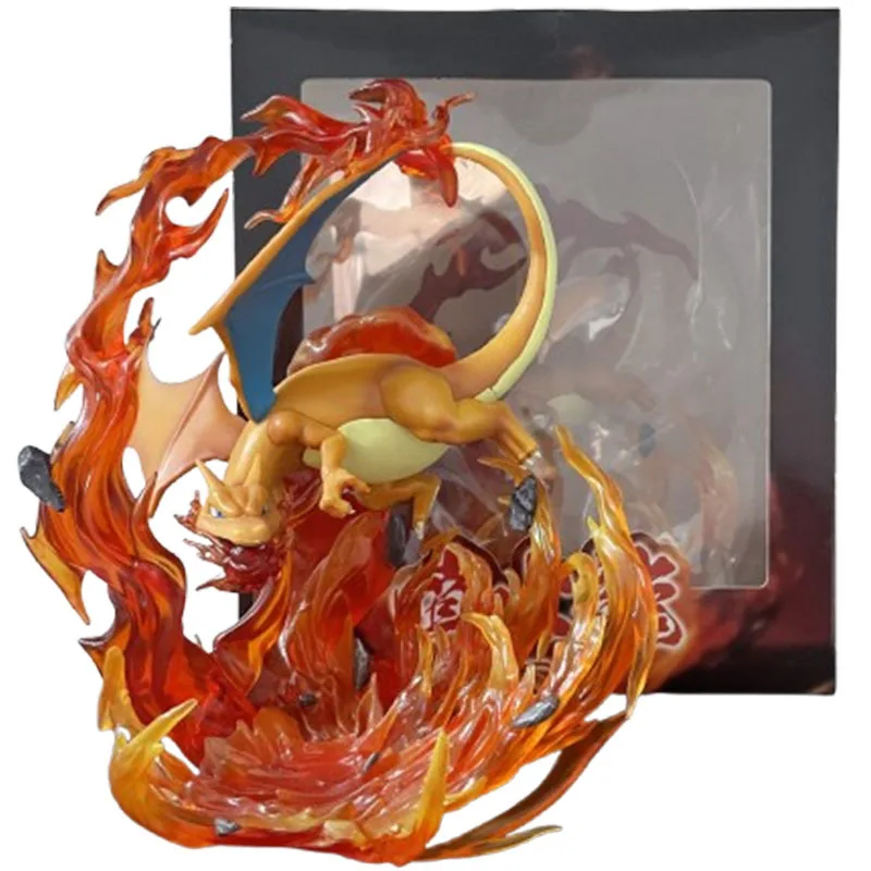 

20cm Pokemon Charizard Action Figures Anime Game Peripheral PVC Collectible Model Figura Ornament GK Statue Toys Gift for Kids