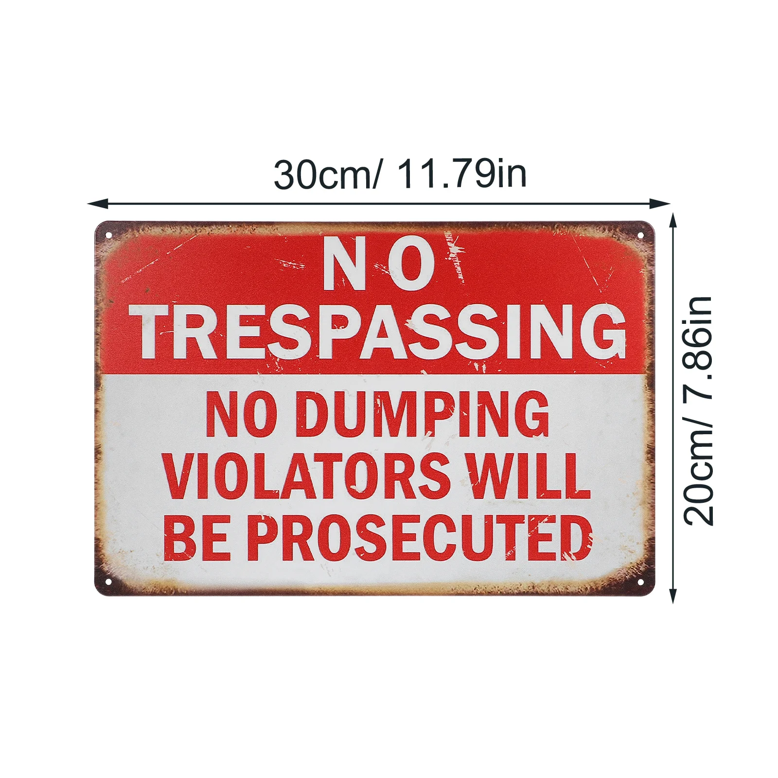 لا يوجد تحذير للمدخل، علامة تحذير للسلامة المعدنية، مقاومة للطقس للاستخدام الداخلي والخارجي، لا تدخل علامة الحائط الأمنية #6