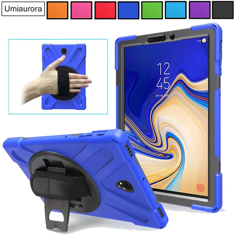 

For Samsung Galaxy Tab S4 10.5 SM-T830 SM-T835 S3 9.7 inch SM-T820 T825 Kids Shockproof Heavy Duty Rugged Kickstand Case Cover