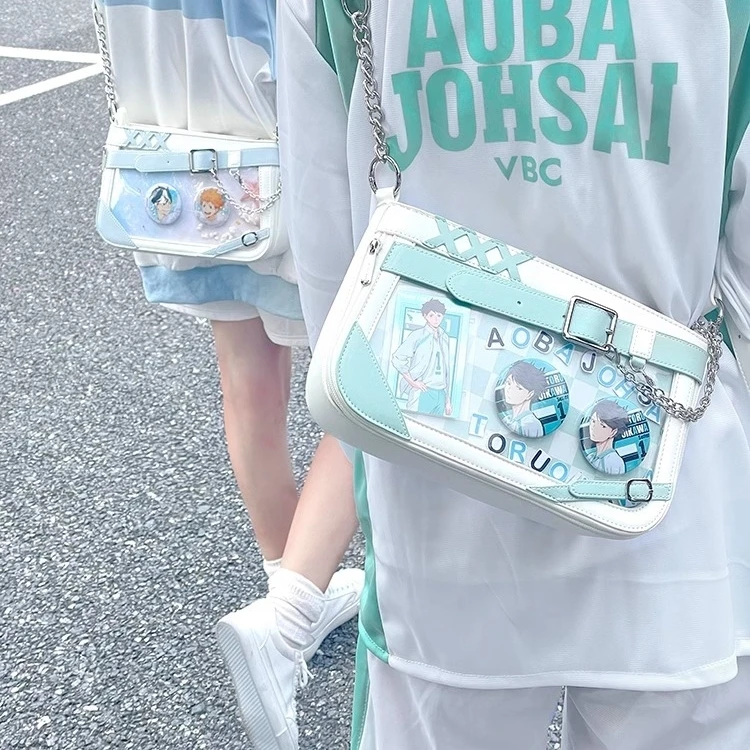 

Нейтральная стеганая сумка в стиле панк Sle, пригородная сумка на одно плечо, модная дорожная сумка, мультяшный цвет воротника, материал из искусственной кожи