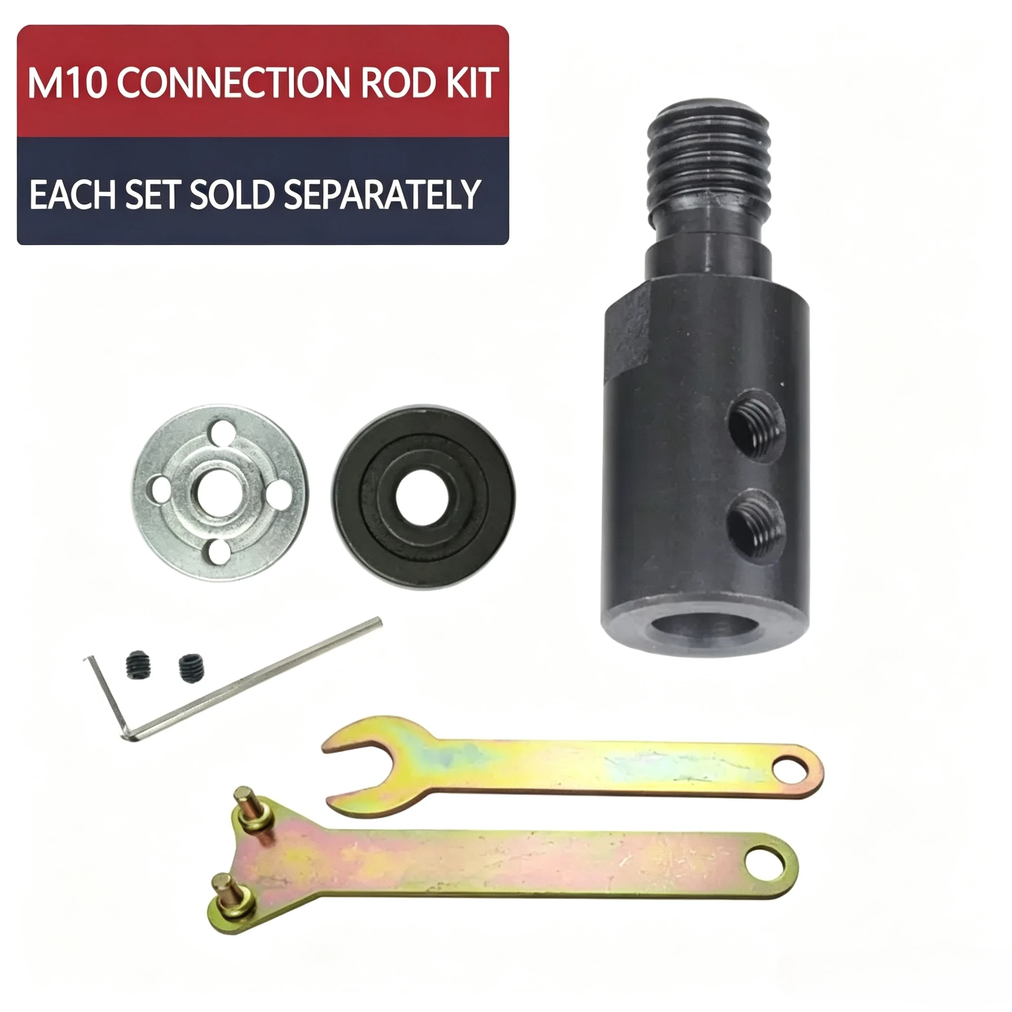 M10 5/6/8/10/12/14mm Saw Blade Adapter Grinding Polishing Motor Shaft Adapter Connecting Rod Sleeve Coupler Drill Accessories