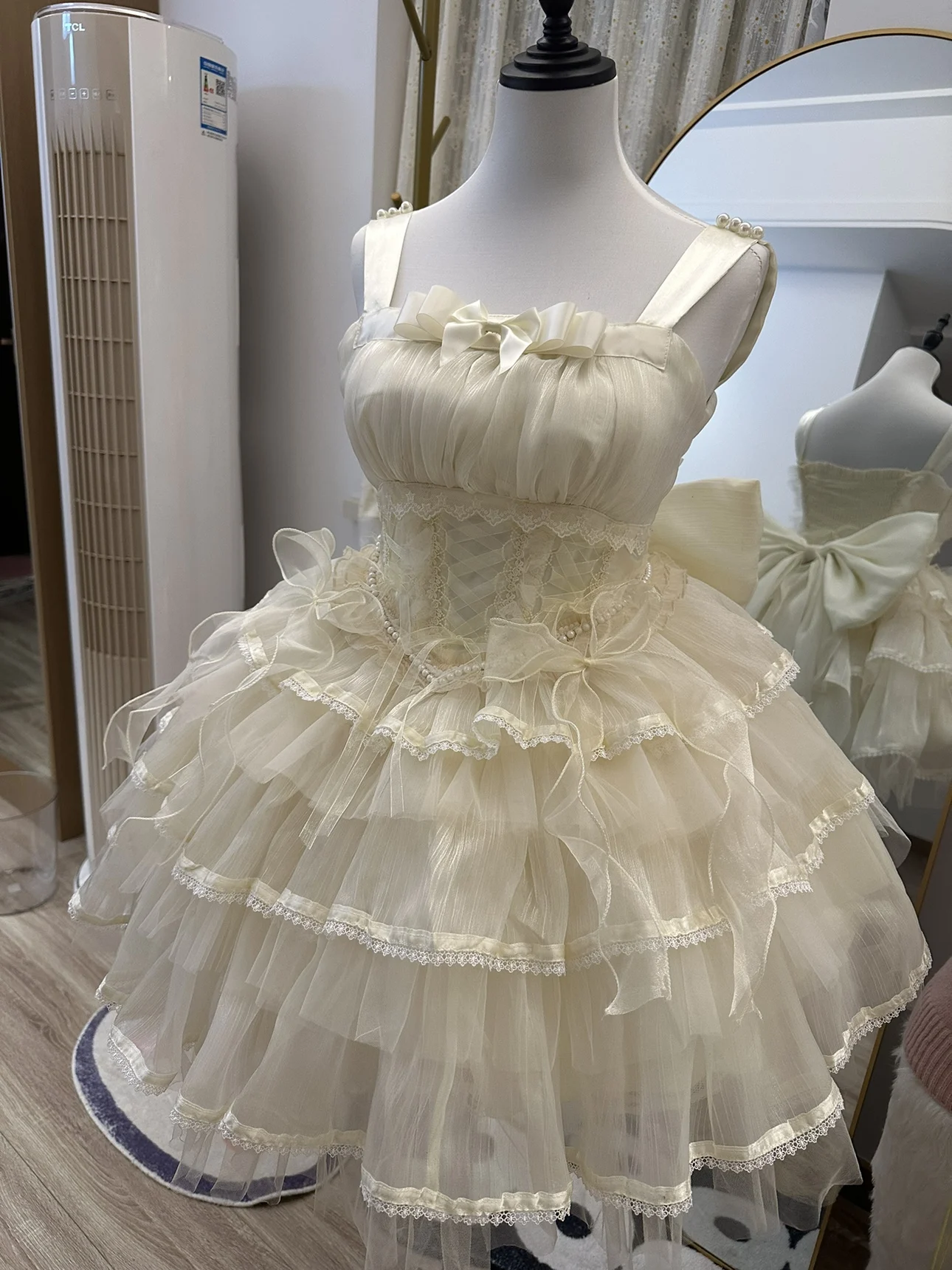 Red Goth Sling Dress Jsk Halloween Carnival Cos Dress Girls Woman High Waist Slim Elegant Lolita  Mini Dresses with Arm Cover