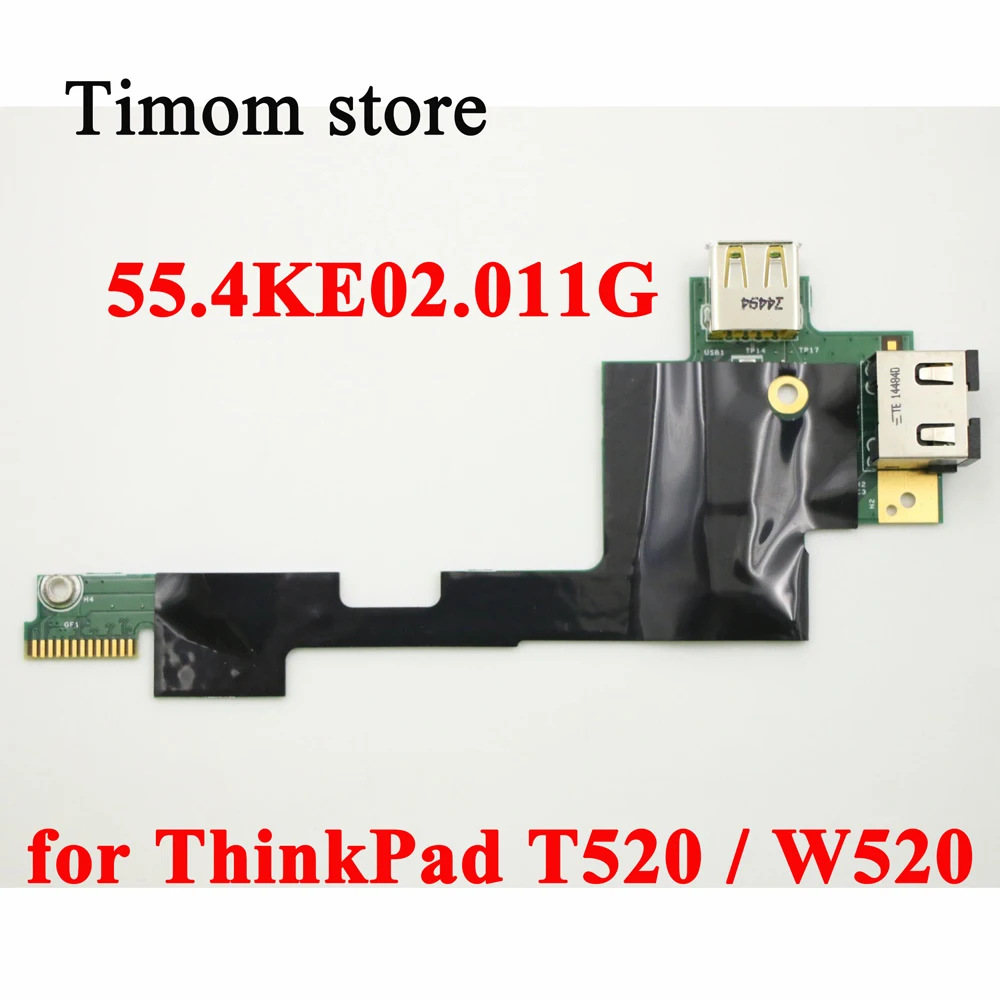 

04W1563 Ethernet Lan Board USB Port Board for T520 4239 4240 4241 4242 4243 ThinkPad W520 4249 4260 4270 4276 4281 55.4KE02.011G