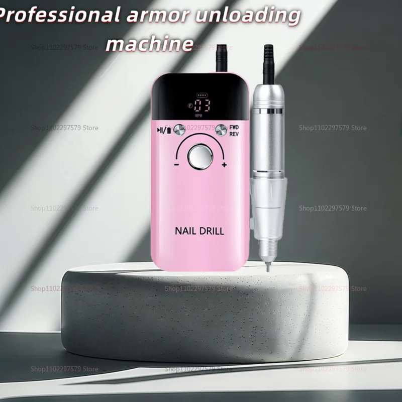 Smerigliatrice professionale per nail art, smalto per unghie, liquido per lavaggio, tampone elettrico portatile per unghie, strumento professionale per la rimozione delle unghie non caldo