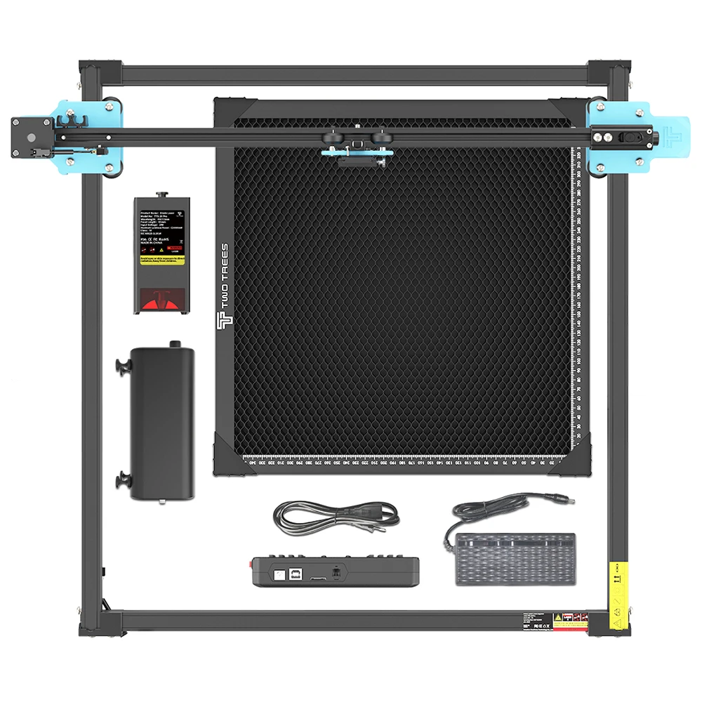 TwoTrees TTS-20 Pro CNC grabador láser de Metal soporte Control sin conexión cortador láser cuero madera herramientas acrílicas con interruptor de