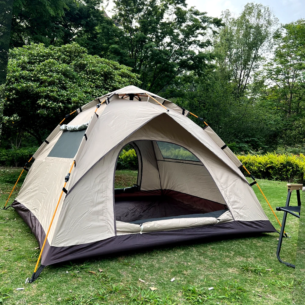 Outdoor-Zelt für 3–4 Personen, schnelles Pop-up-Campingzelt, Familienzelt, wasserdichtes Zelt,