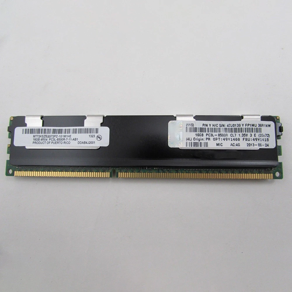 1 Uds memoria de servidor para IBM RAM X3850 X5 X3650 M3 M4 49Y1400 49Y1418 16GB DDR3