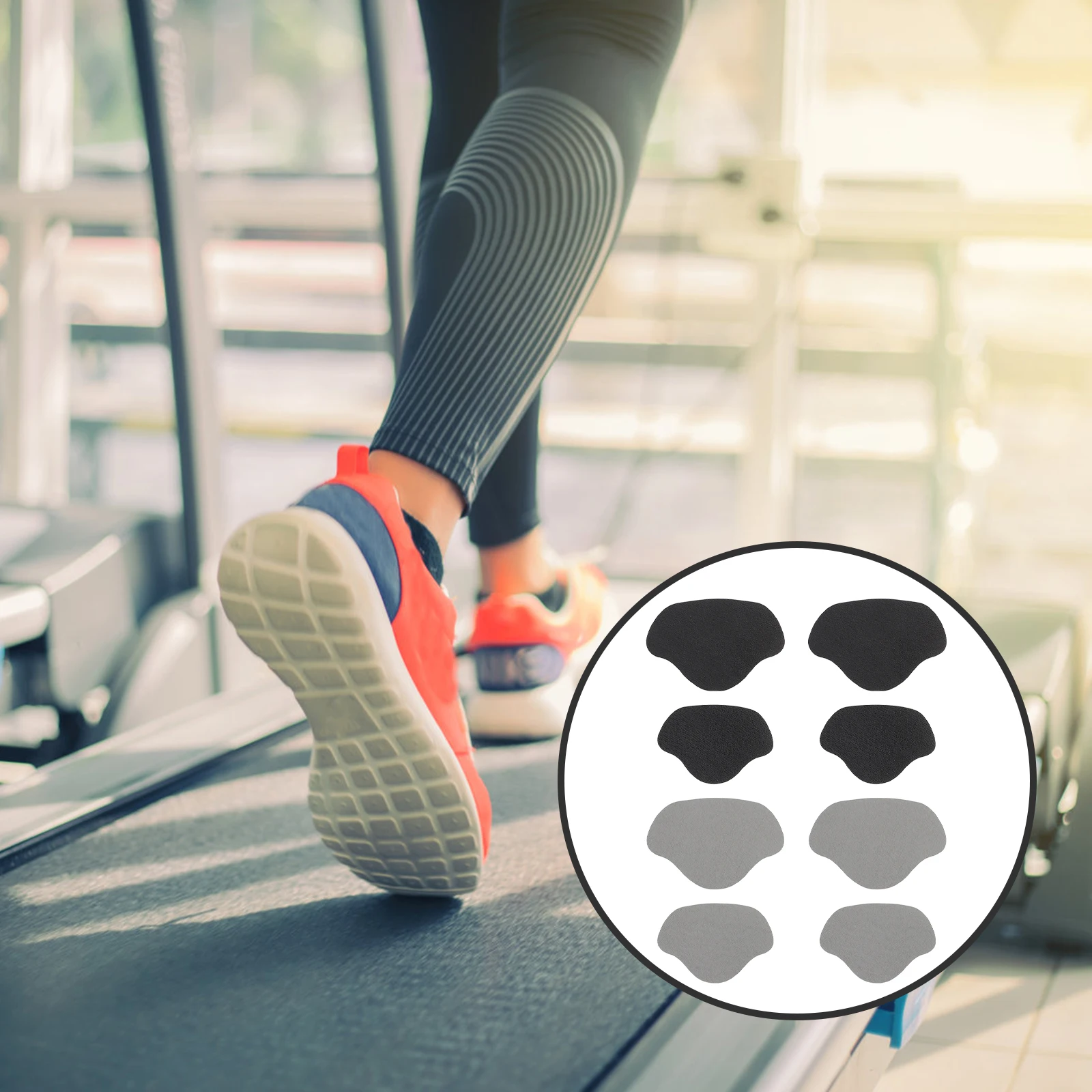 

8pcs Heel Protection Stickers Breathable Cushion Pads Foot Protectors for Sports Shoes Boot Rear Heel