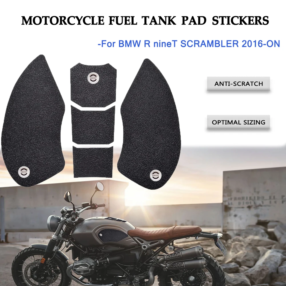 

For R NineT Scrambler 2016-On Motorcycle Accessories Side Fuel Tank Pad Stickers Protector Side Decals Knee Grip Traction Pad