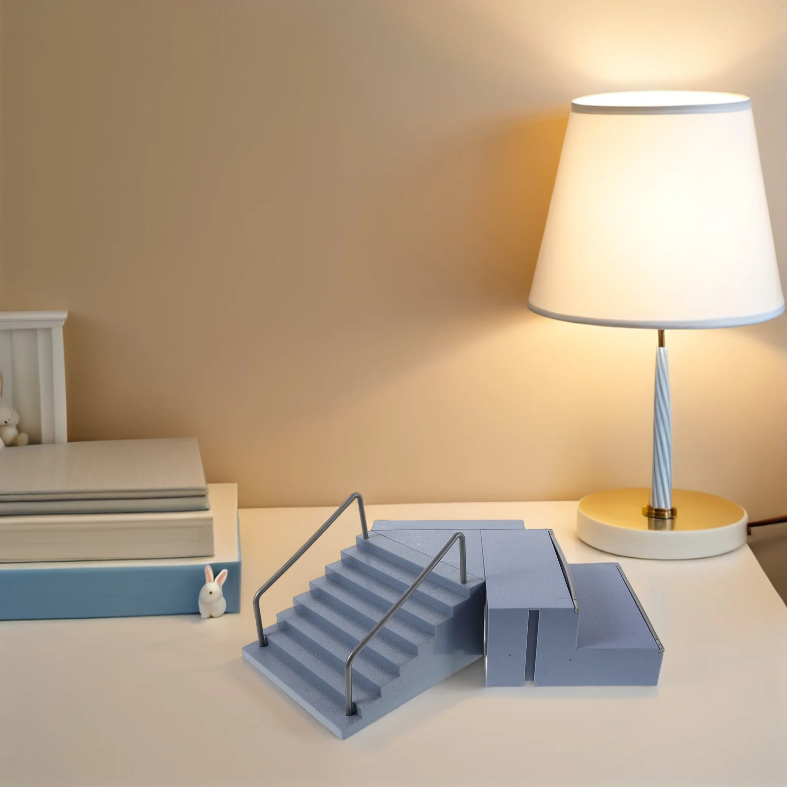 1 Set Finger Skateboard Mini Fingerboard Ramp Accessories For Kids Diy Assembly Durable Plastic Portable Skate Park Props Fun