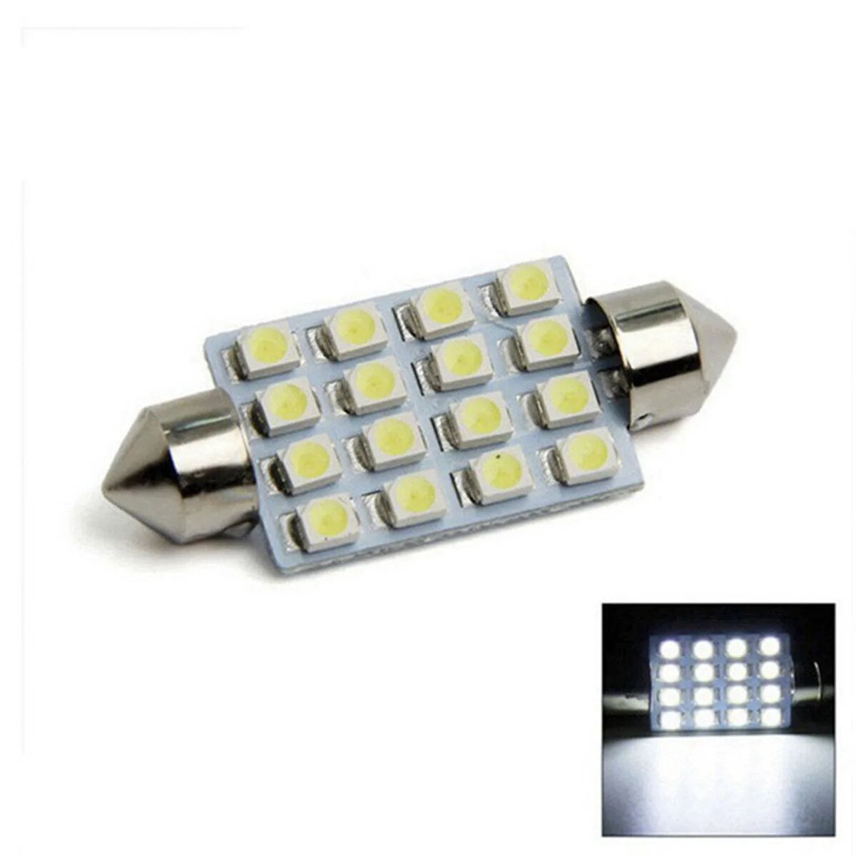 

Better Quality 14Pcs LED Interior Package Kit for T10 36mm Dome License Plate Lights White Parking Lights Bulb Auto Door Lamp