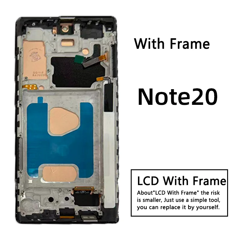 Ekran TFT do Samsung Note20 LCD N980F N981B N981N N981U Wyświetlacz Dotykowy Digitizer Note 20 5G z Ramką — zdjęcie produktu 3