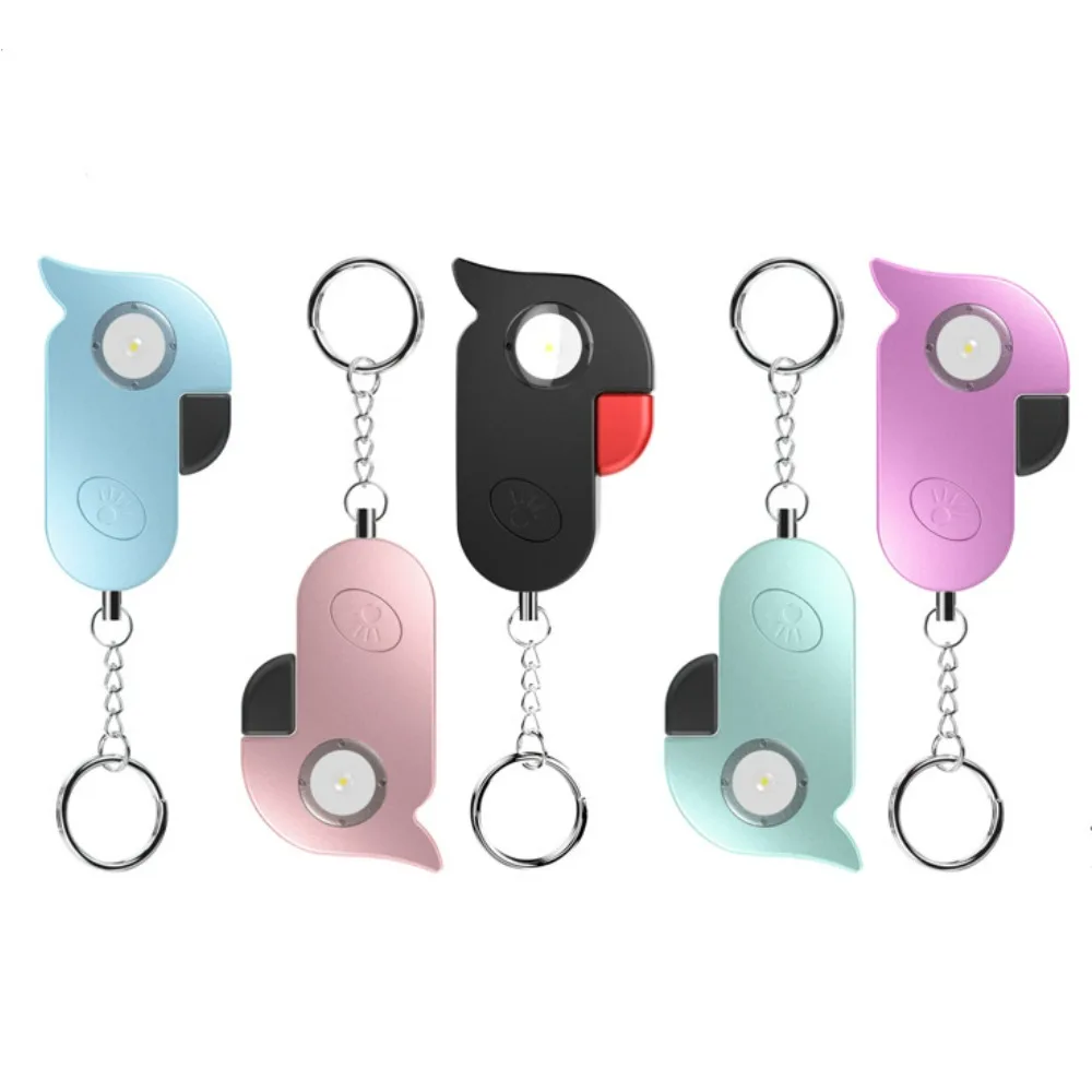 على شكل طائر مكافحة الذئب إنذار المفاتيح المحمولة الشخصية الطوارئ صفارة الإنذار عبر الحدود بصوت عال مقاوم للماء جهاز الدفاع عن النفس للنساء #1