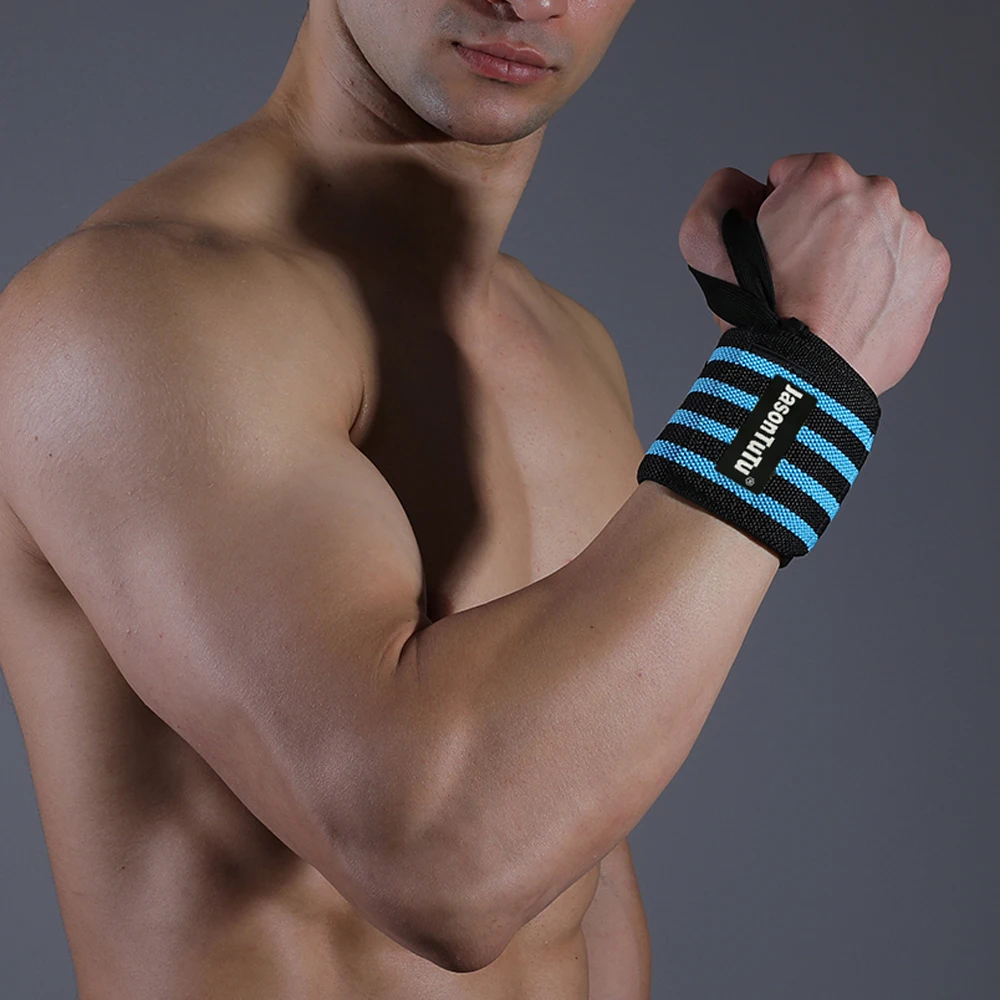 jasontutu Wristband Gym Training Wrist Support Brace Straps Wraps Crossfit Powerlifting Wrist Support Weight Lifting