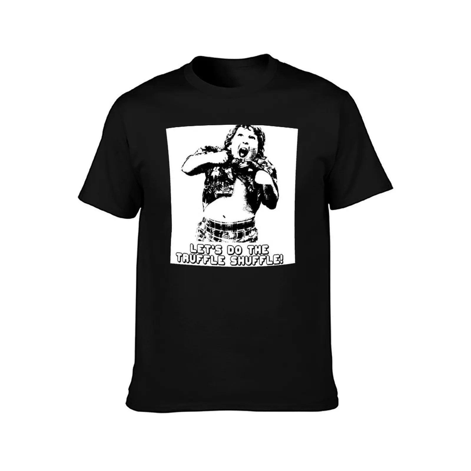 Funny Retro Truffle Shuffle Meme Gif Shirt Goonies T-Shirt man t shirt cotton high quality T-Shirt