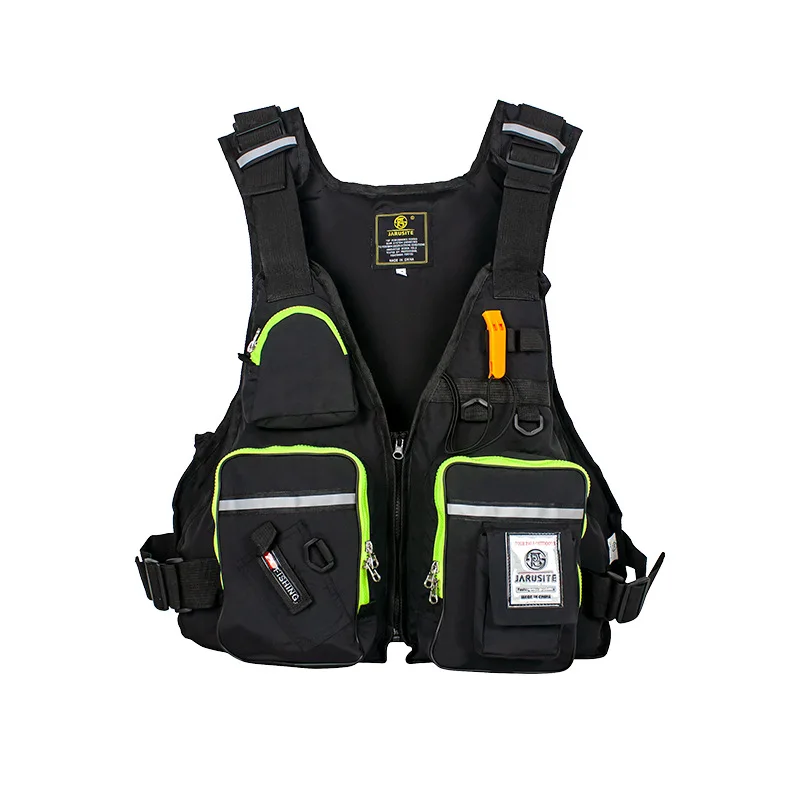 Men Professional Life Jacket Buoyancy Suit Portable Fishing Vests Multi-Pockets Waterproof Sea Fishing Adjustable Vest 2022 New image 2