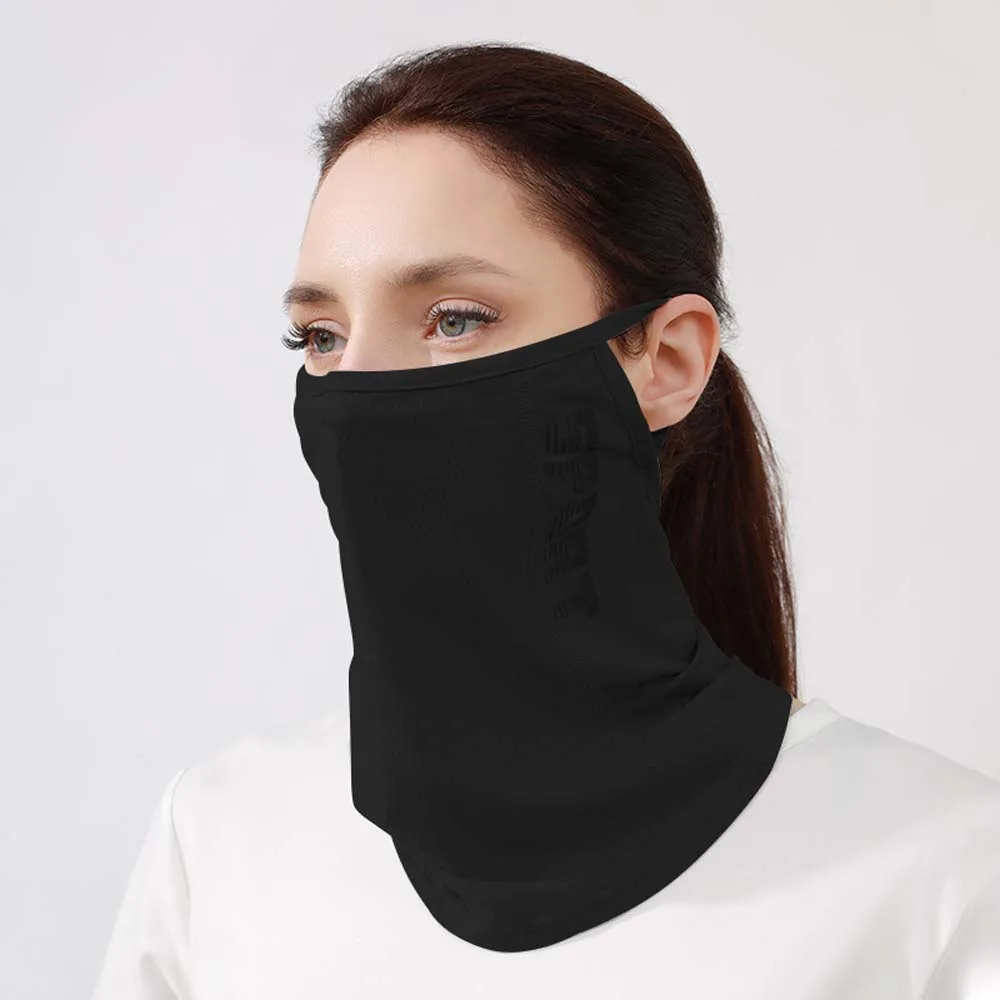 Gesichts schutz Eis Seide Sonnenschutz maske Sommer Anti-UV atmungsaktive Männer Frauen Rad schal Sonnenschutz Wander hals Sturmhaube