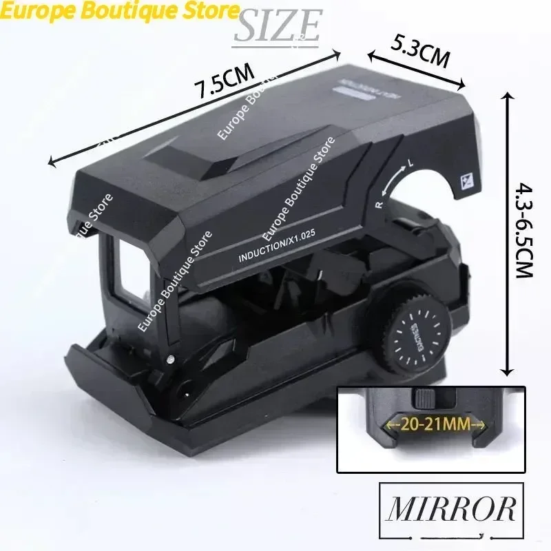 مرآة بصرية قابلة للتشوه 20-22 مللي متر أحمر وأخضر قابل للتعديل بقعة ألعاب بلاستيية نطاق البندقية منتجات عالمية ثلاثية الأبعاد في الهواء الطلق