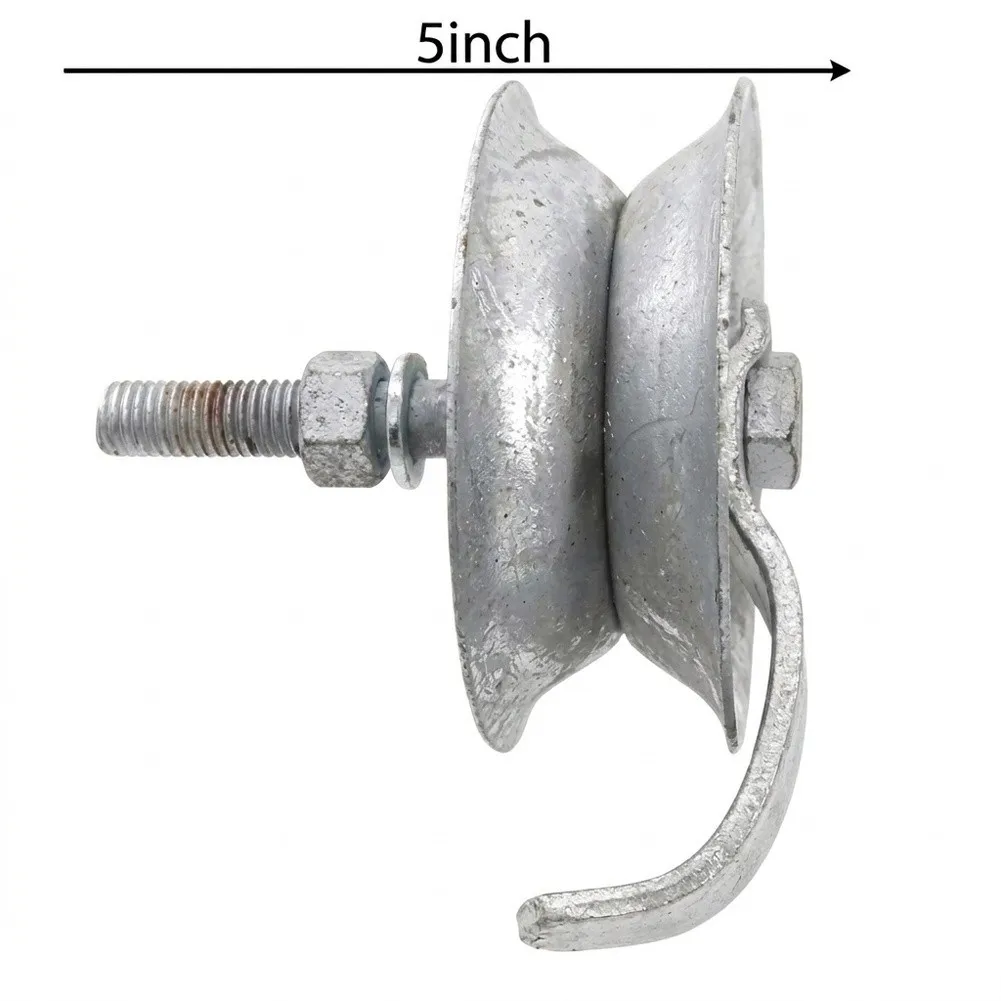 Galvanized Steel Gate Track Roller Designed for 1 5/8 O.D. Pipe Track to Support and Light Duty Gate Installations