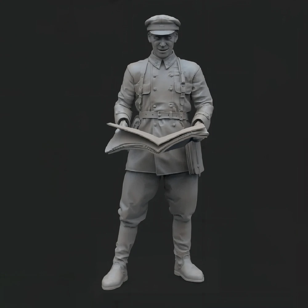 GK1/35 World War II Soldier Resin Model Spot Figure Soldier Military Theme White Mold