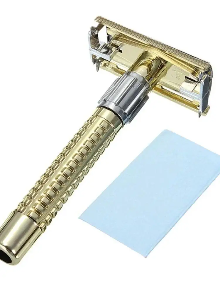 Exquisite Retro Safety Razor Stainless Steel Double Edge Handle Razor Manual Shaving Tool Men