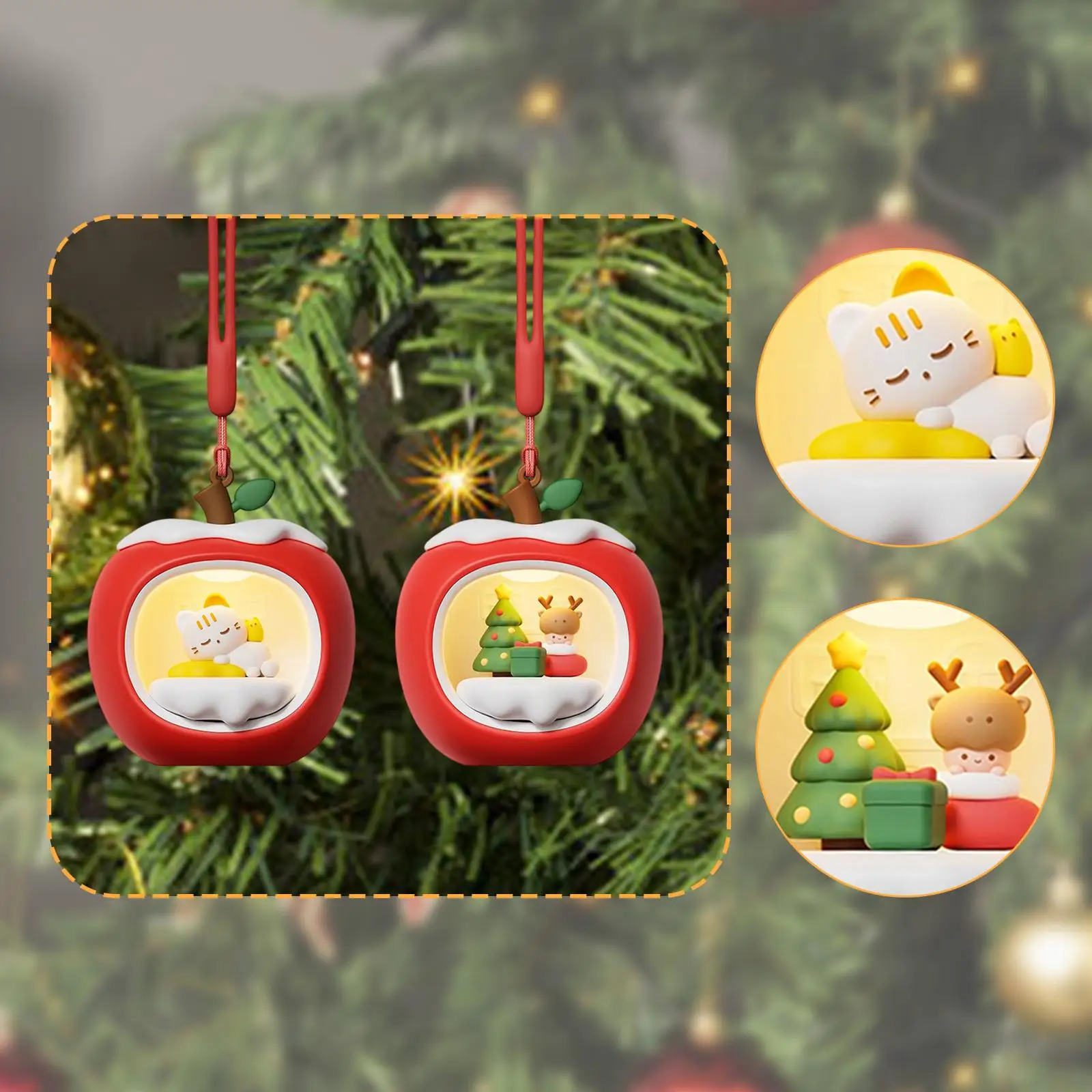 

Fruit House Night Light with Hanging Strap for Camping Living Room Apartment