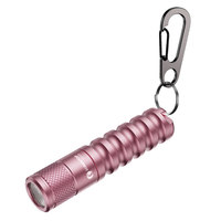 AAA flashlight Lumintop EDC01 keychain flashlight pink blue EDC torch120 Lumens portable mini flashlight  6500K cold white