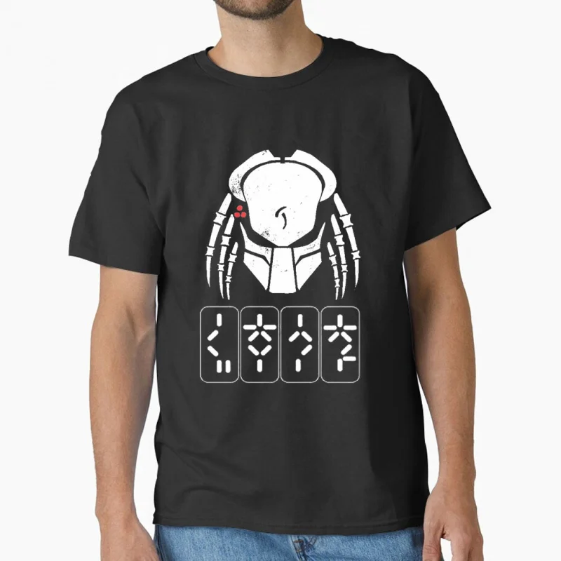 

Retro Horror Sci-Fi Predator Gift T shirt Jungle Hunter Alien Warrior tee 0731 Short Sleeve Graphic Clothes All size Tops S-6XL