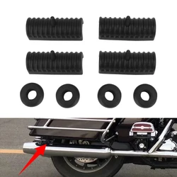 Motorcycle Rubber Grommet Support Cushion Hard Saddlebag Cover For Harley Touring Road King Electra Street Glide FLHT 1994-2013