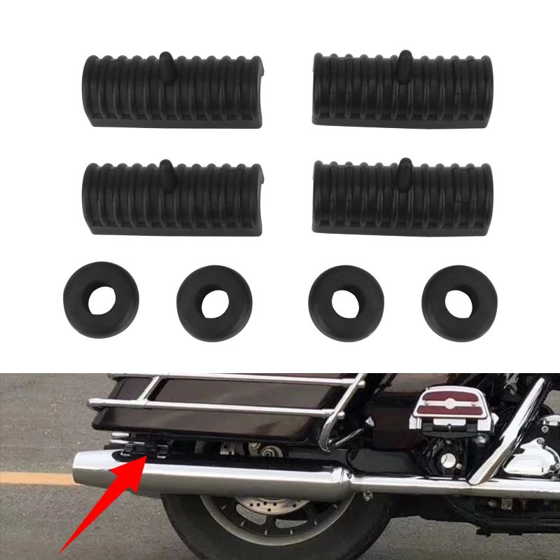 Motocyklowa gumowa przelotka poduszka podtrzymująca twarda osłona sakwy dla Harley Touring Road King Electra przemieszczanie się po ulicy FLHT 1994-2013