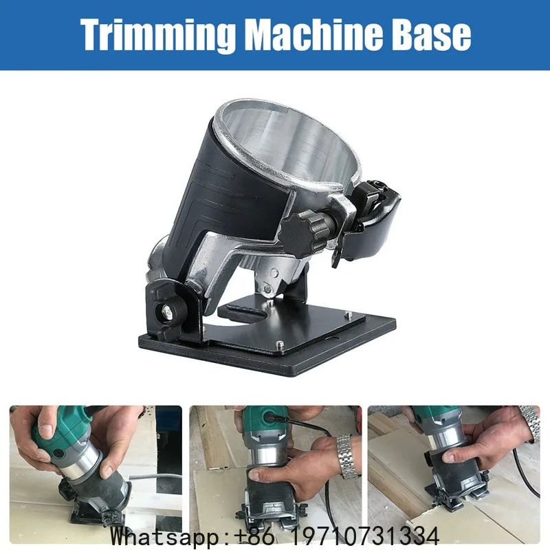 Aluminum Alloy Trimmer Machine Base Inclined Board Woodworking Edge Cutter for Makita Battery Electric Trimming Machine Trimmer