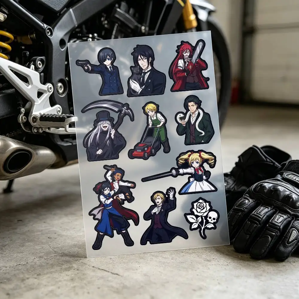 Black Butler Stickers Auto Body Bumper Windows Motorcycle Laptop Walls Vinyl Decal Car Tuning Accessories